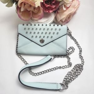 Rebecca Minkoff Studded Crossbody Clutch Chain Strap Wallet